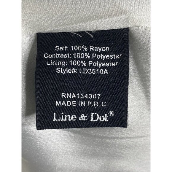 Line & Dot Women’s Black Floral Pom Pom Trim Open Back Midi Dress SZ S - Picture 8 of 10